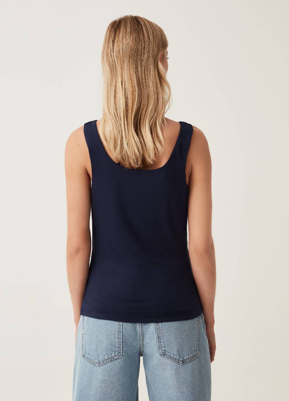 Ovs Tank Top In Viscosa Stretch