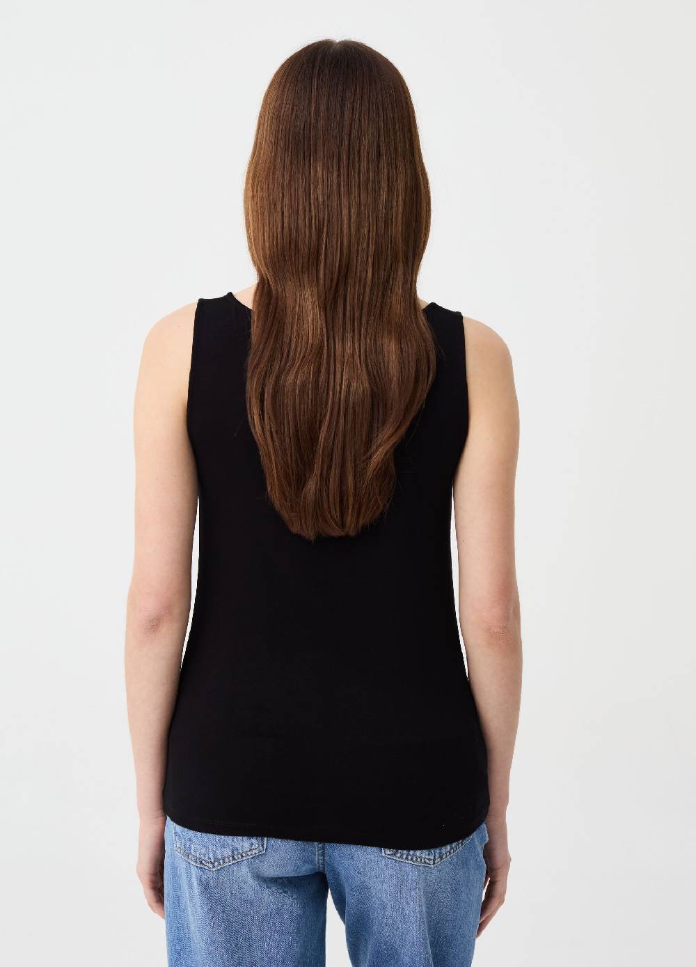 Ovs Tank Top In Viscosa Stretch