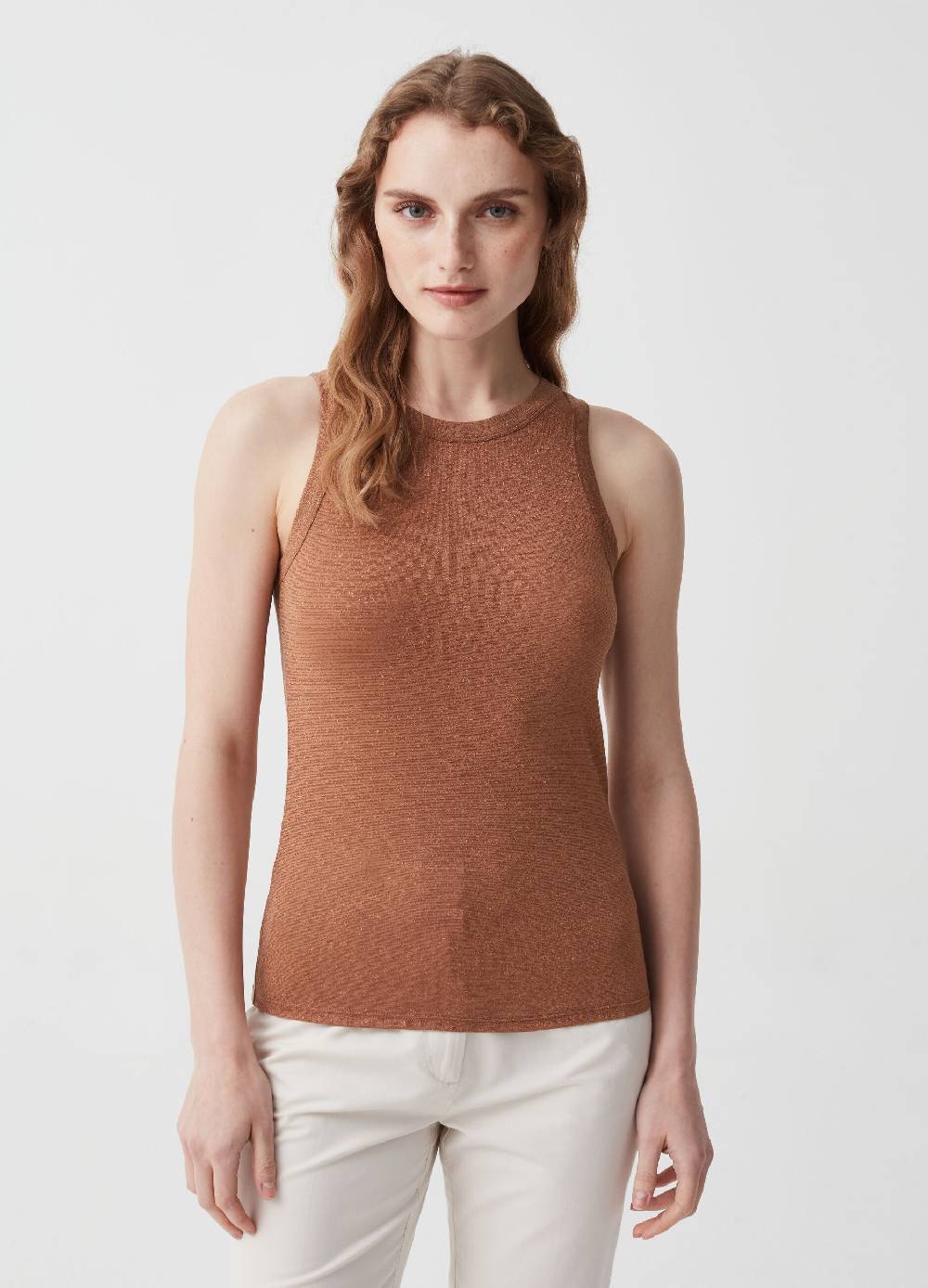 Ovs Tank Top Stretch In Lurex