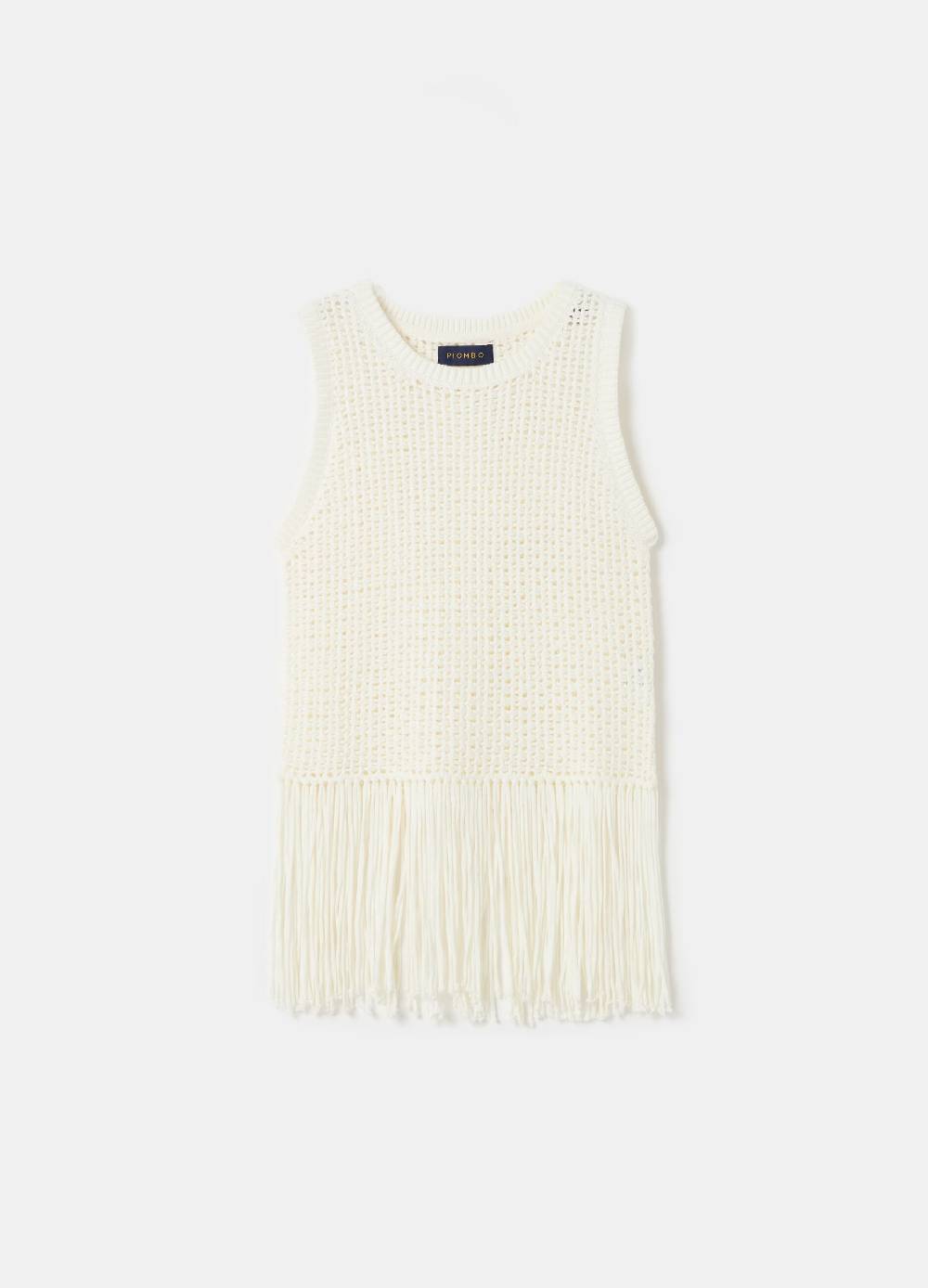 Ovs Tank Top Traforato Con Frange