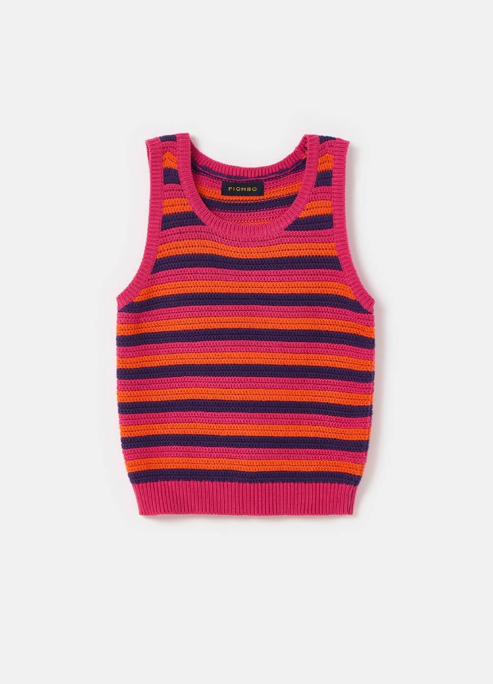 Ovs Tank Top Tricot A Righe Multicolor