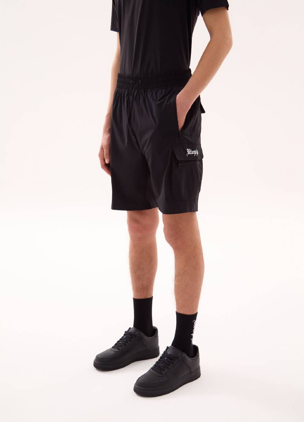 Ovs Technical Cargo Shorts Black