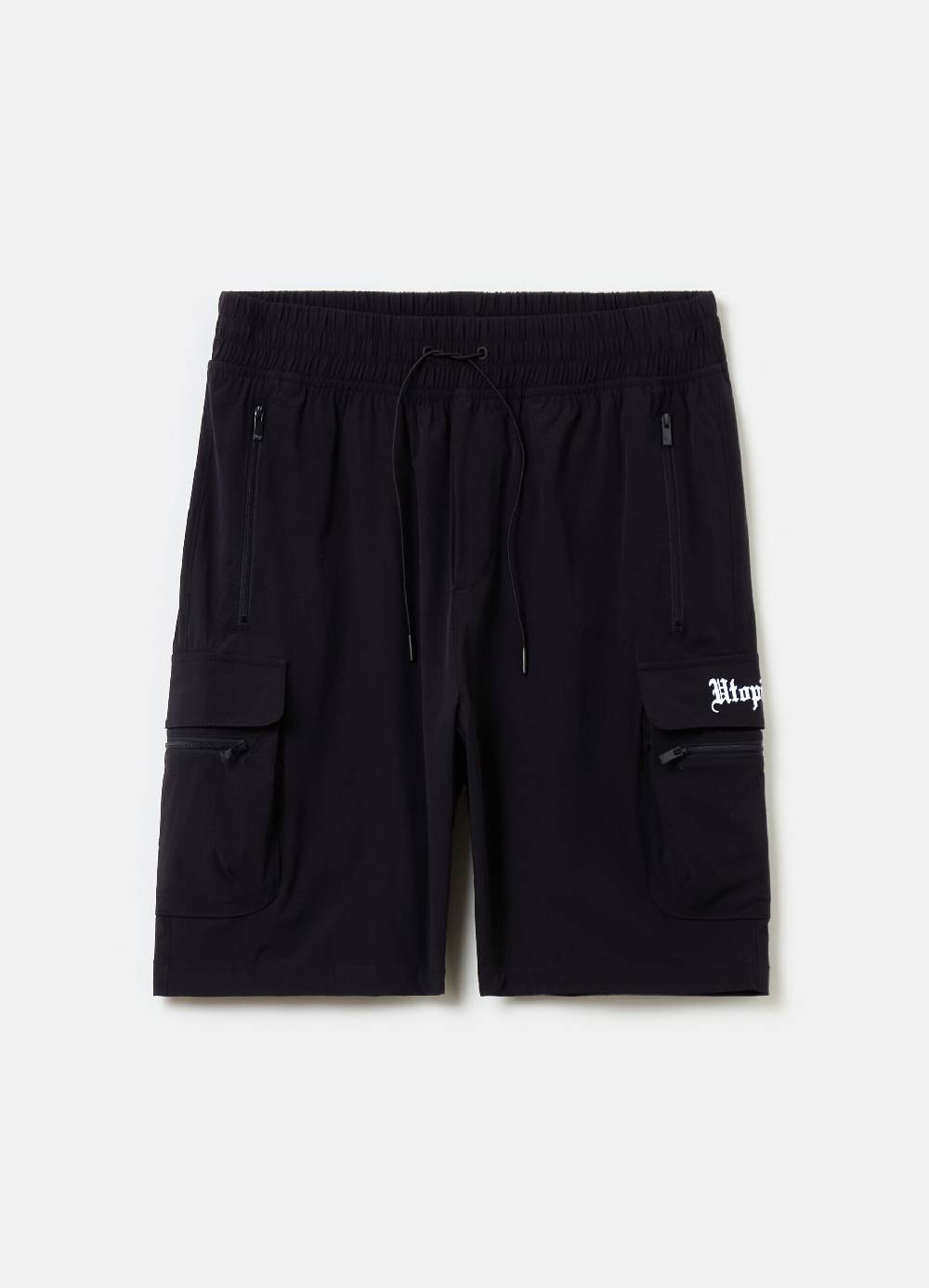 Ovs Technical Cargo Shorts Black