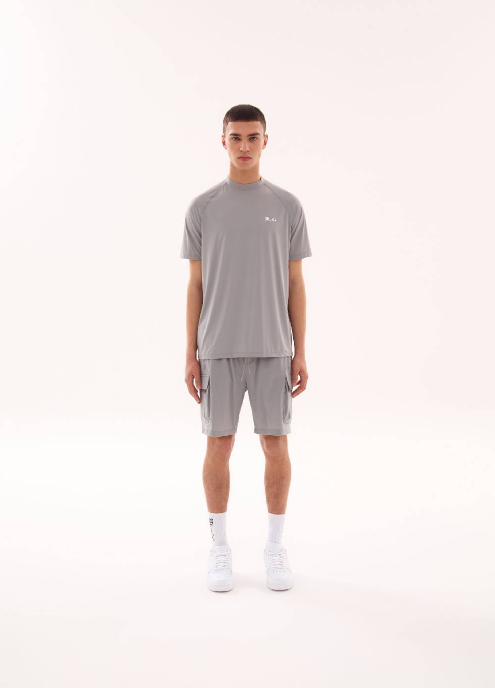 Ovs Technical Cargo Shorts Light Grey