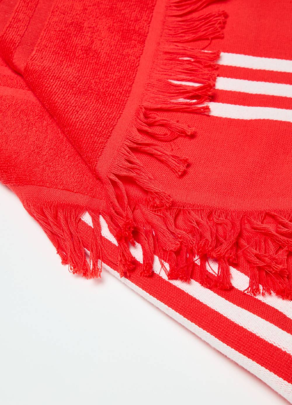 Ovs Telo Mare A Righe Sottili Con Frange