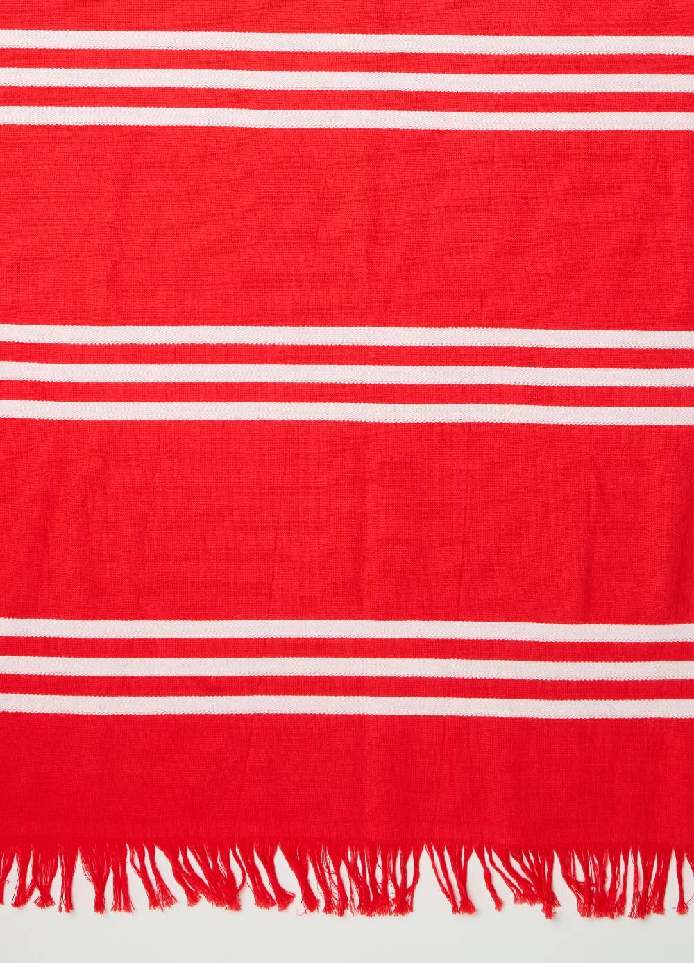 Ovs Telo Mare A Righe Sottili Con Frange