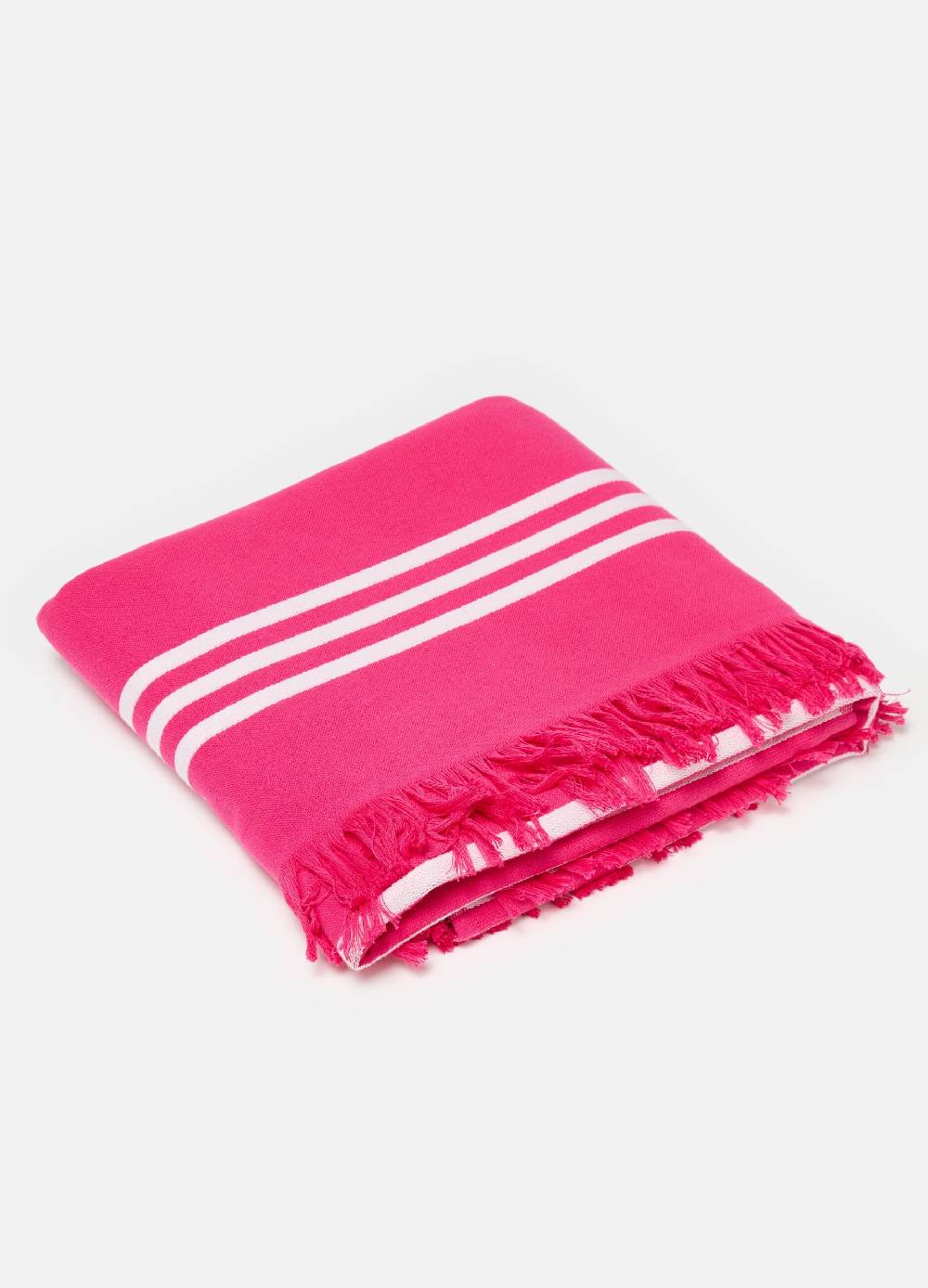 Ovs Telo mare a righe sottili con frange