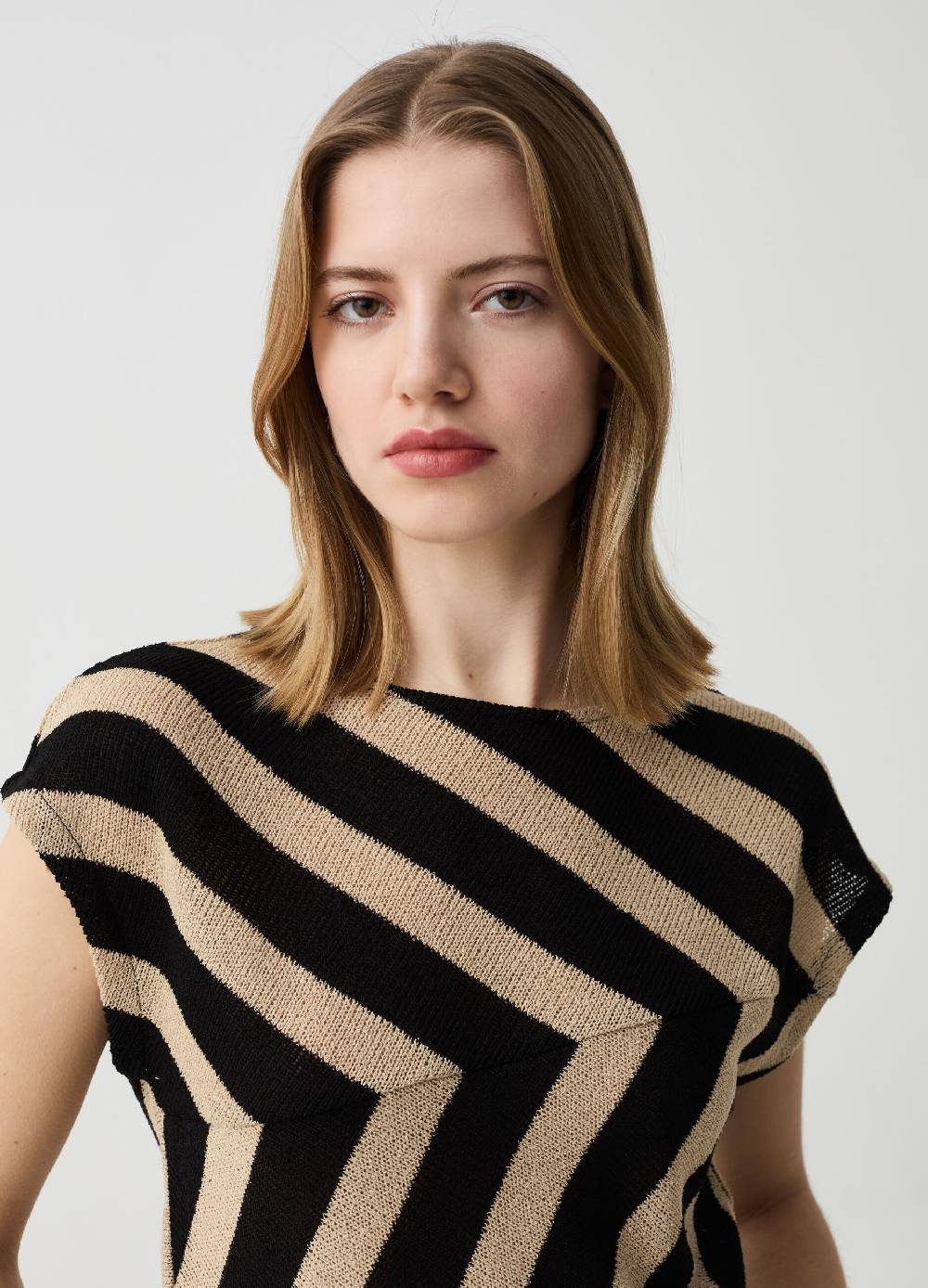 Ovs Top A Righe Con Maniche A Kimono