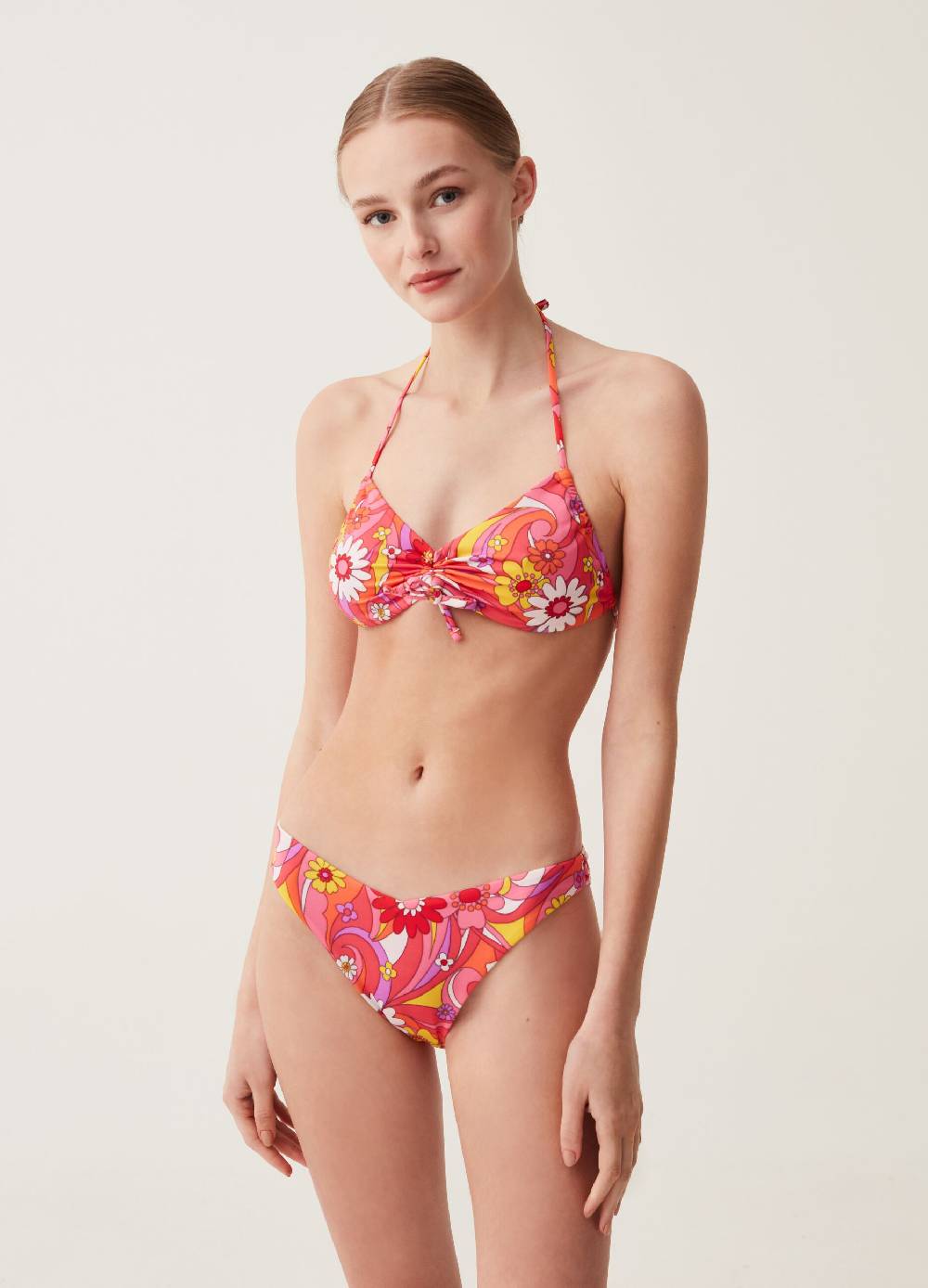 Ovs Top Bikini A Fascia Stampa Floreale