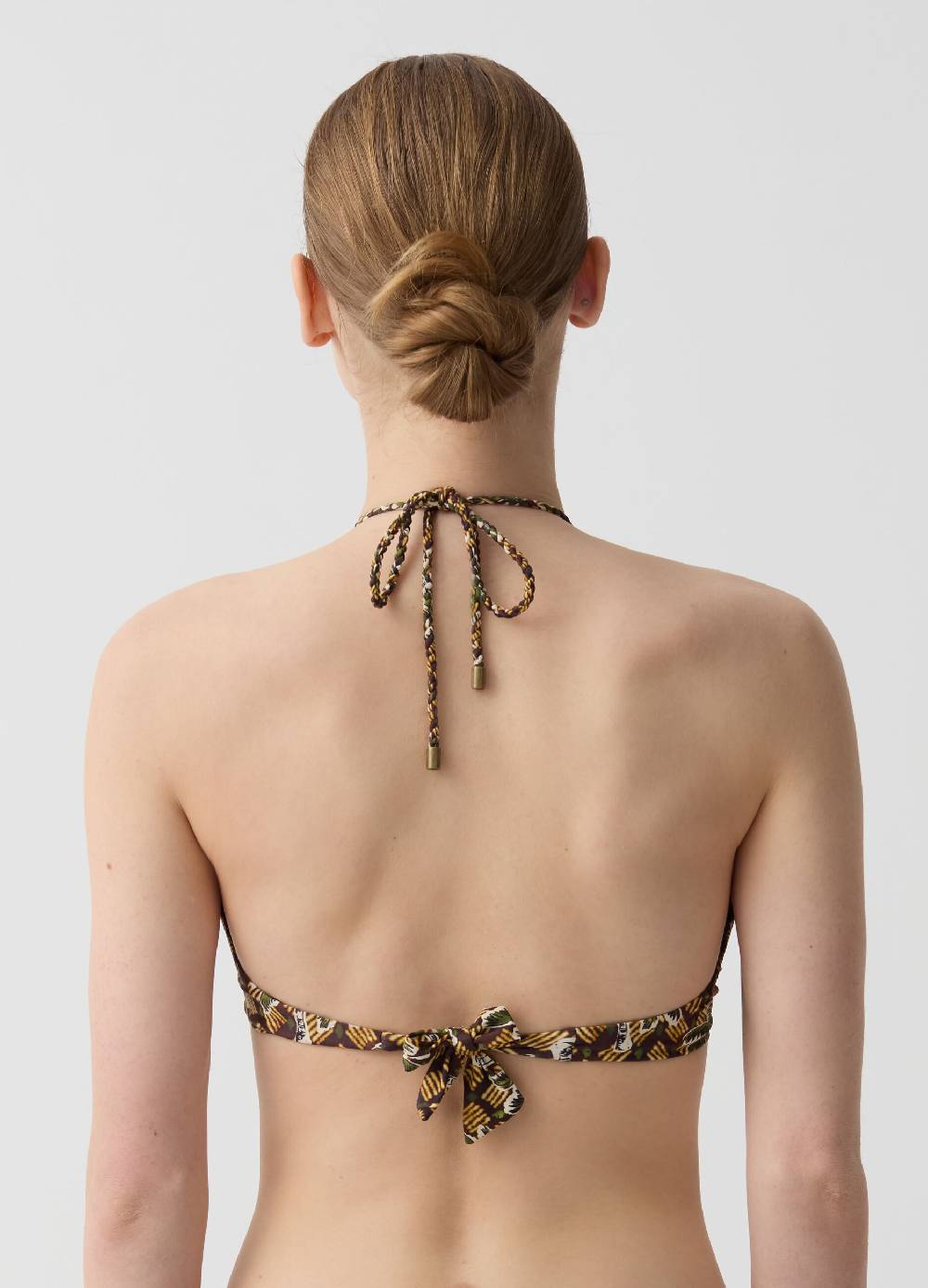 Ovs Top Bikini A Fascia Stampa Palme