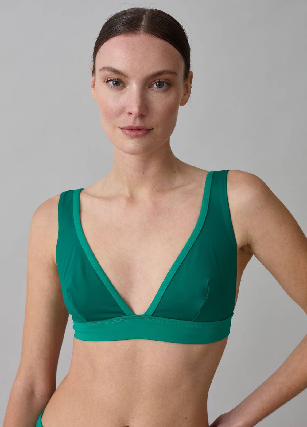 Ovs Top Bikini A Triangolo Con Bordi A Contrasto