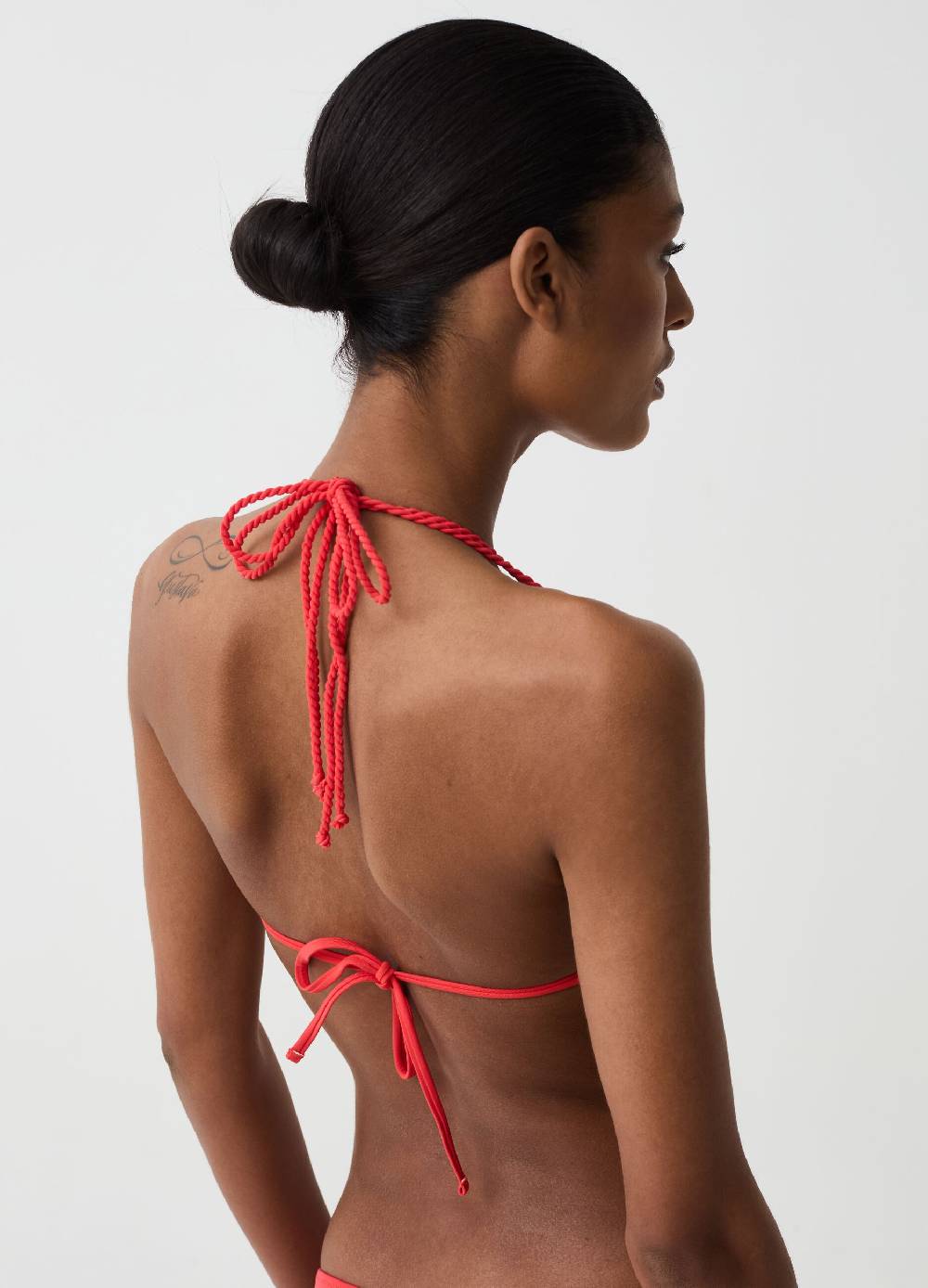 Ovs Top Bikini A Triangolo Con Cordino E Perline