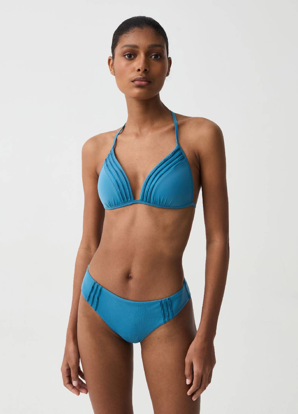 Ovs Top Bikini A Triangolo Con Micro Paillettes