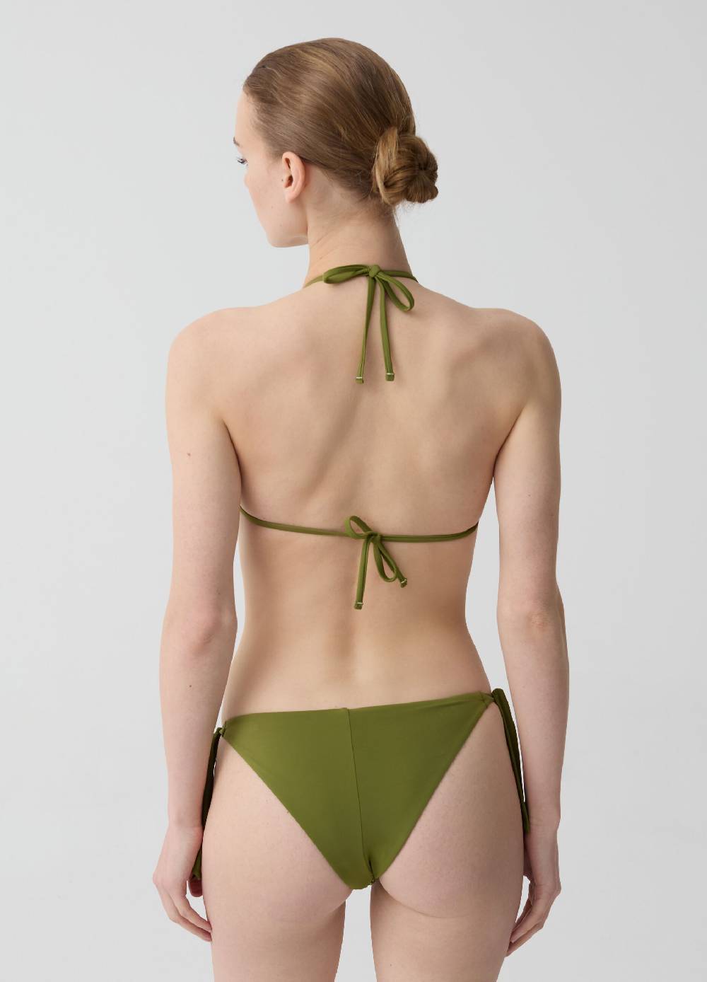 Ovs Top Bikini A Triangolo Con Rete In Lurex