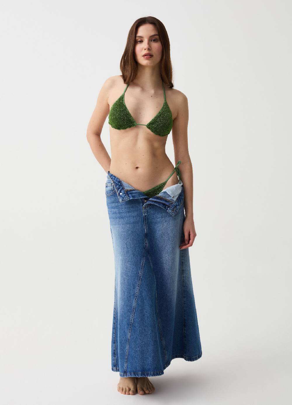 Ovs Top bikini a triangolo in lurex