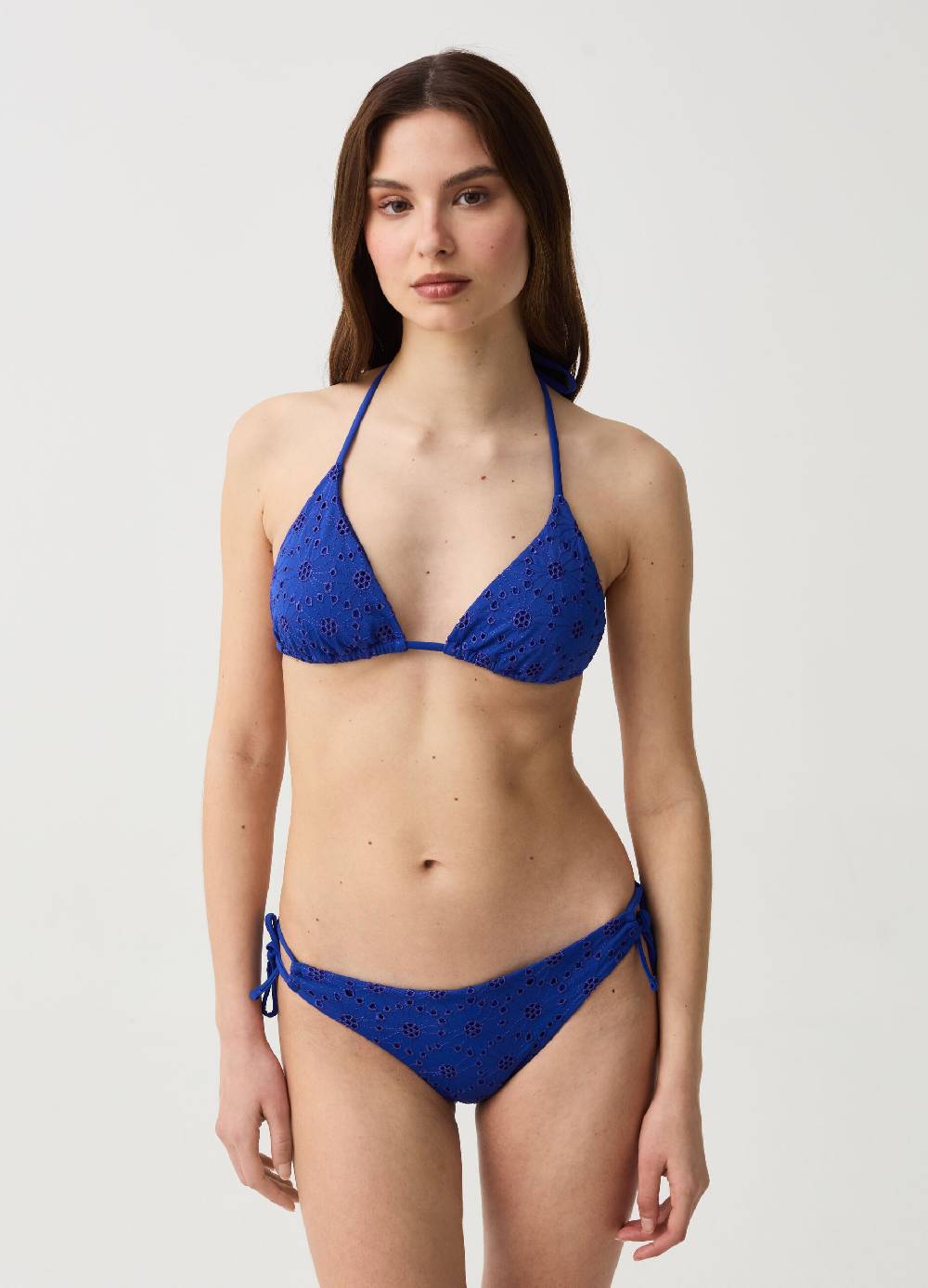 Ovs Top bikini a triangolo in sangallo