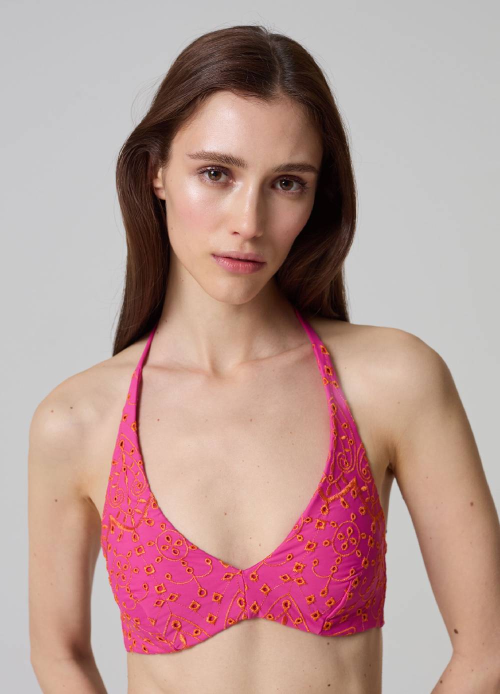 Ovs Top bikini a triangolo in sangallo