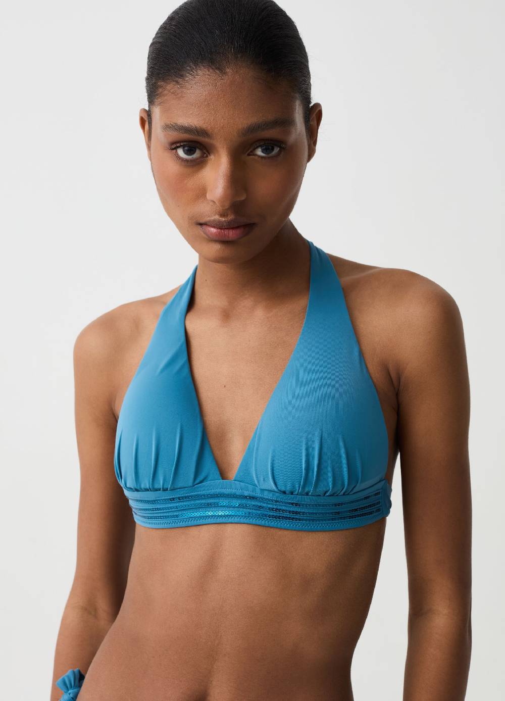 Ovs Top bikini a triangolo micro paillettes