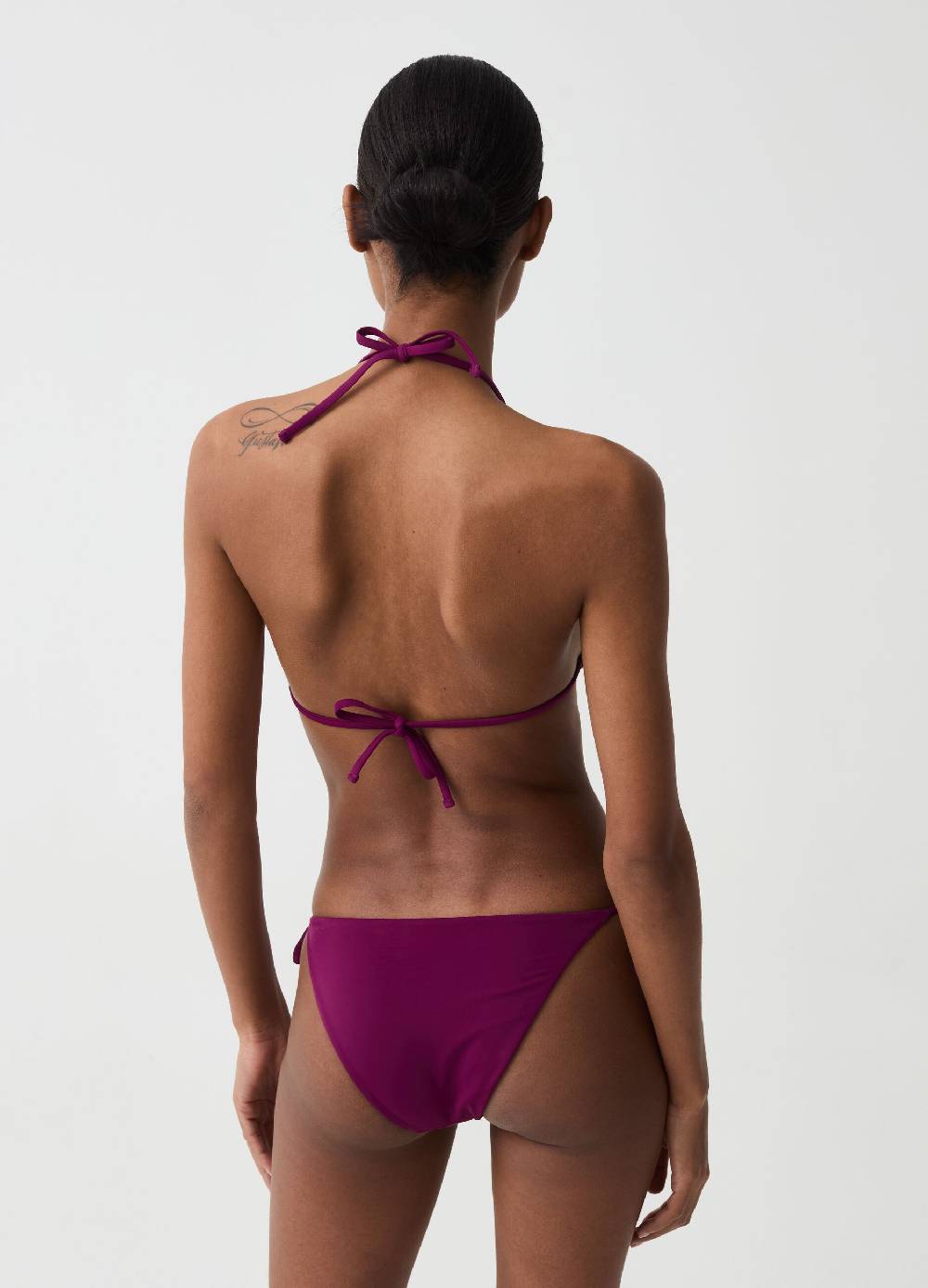 Ovs Top Bikini A Triangolo Ricamo Con Perline