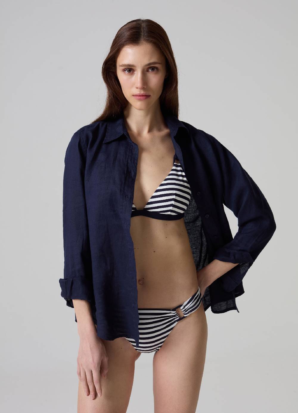 Ovs Top bikini a triangolo stampa a righe