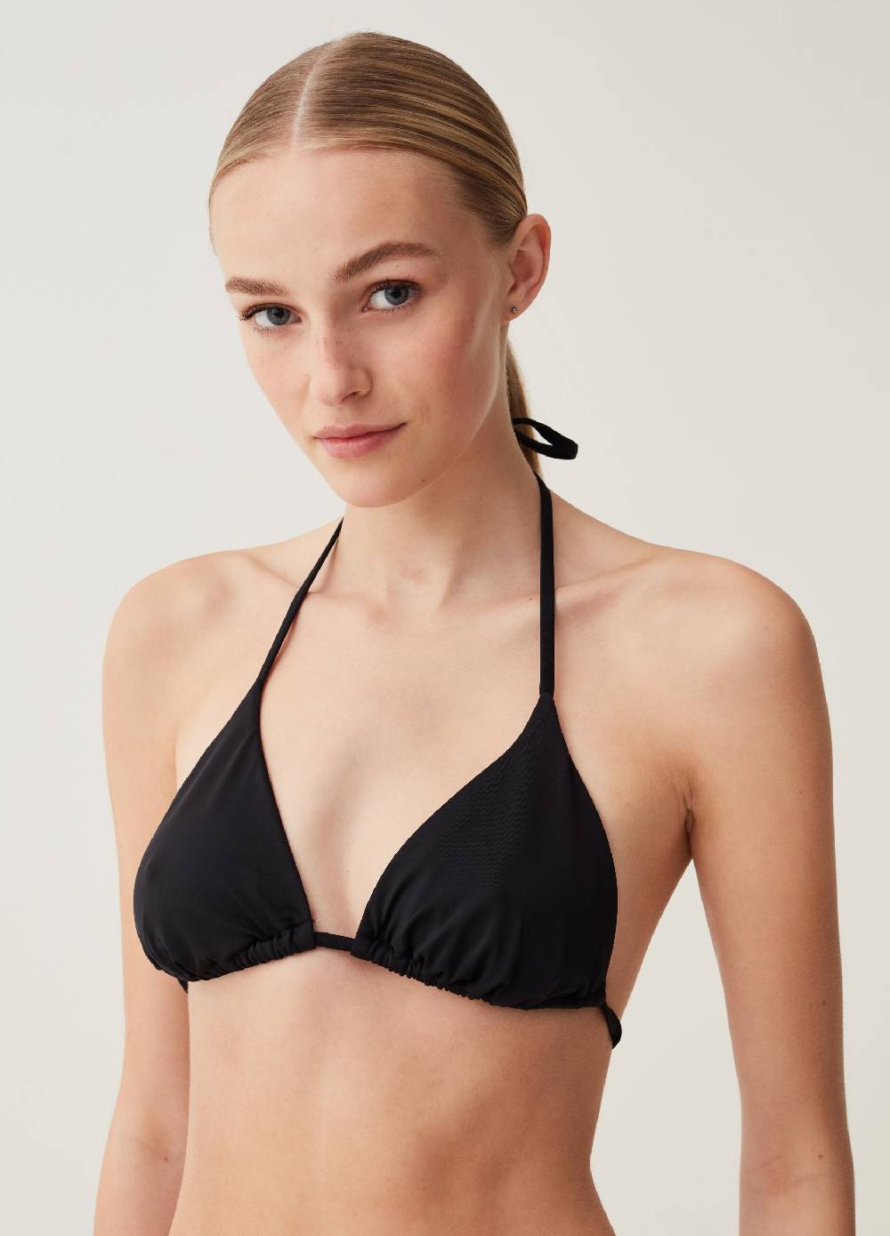 Ovs Top Bikini A Triangolo Tinta Unita