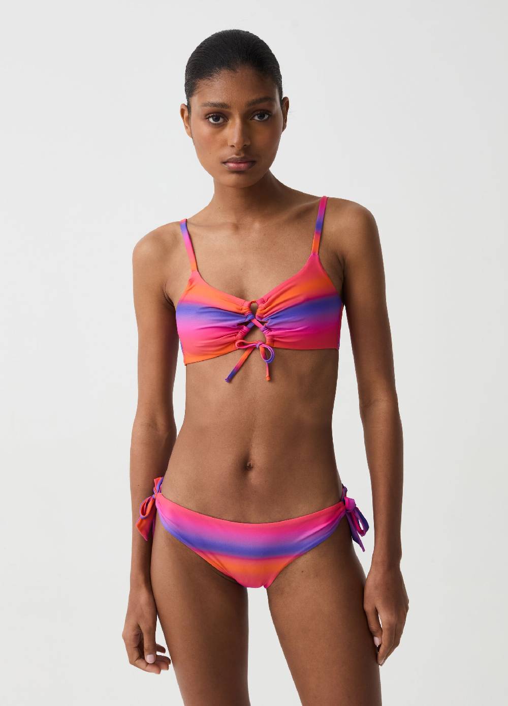 Ovs Top Bikini Bralette A Righe Degrade