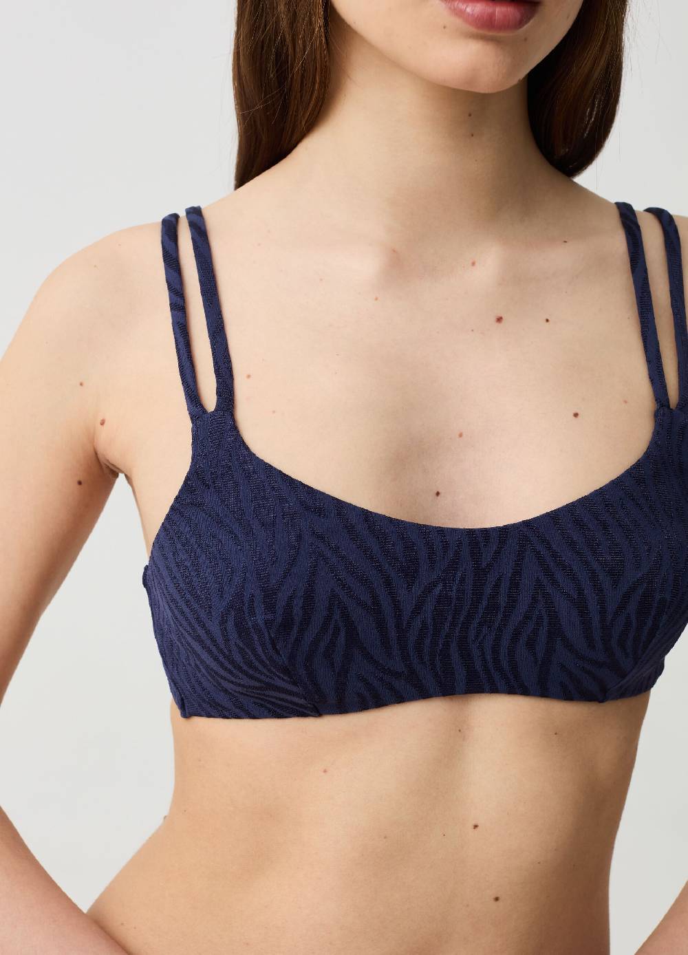 Ovs Top Bikini Bralette Con Disegno Animalier