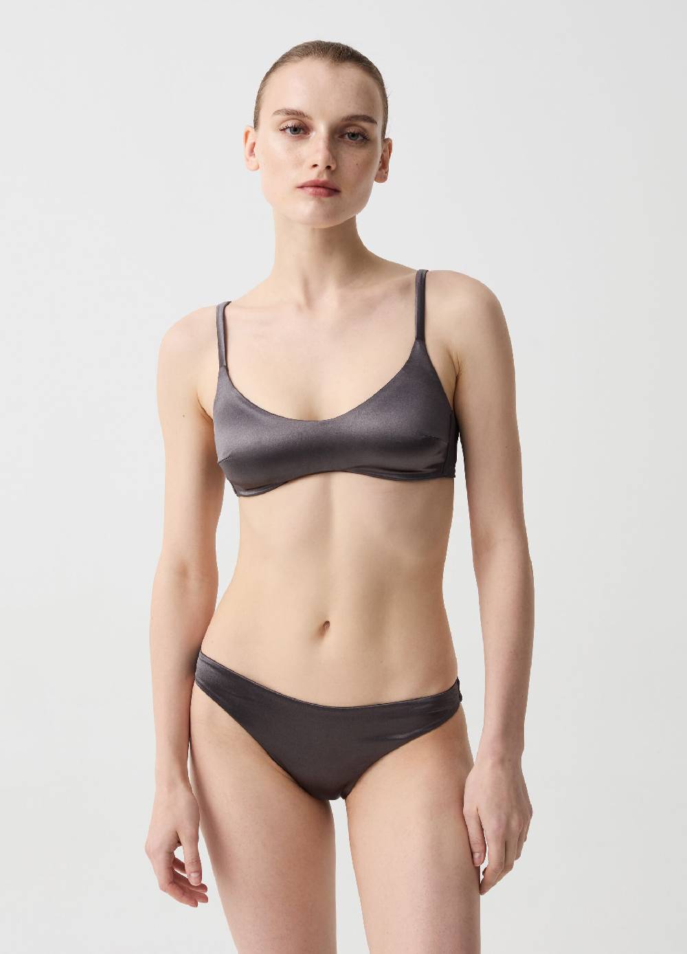 Ovs Top Bikini Bralette Effetto Metallizzato