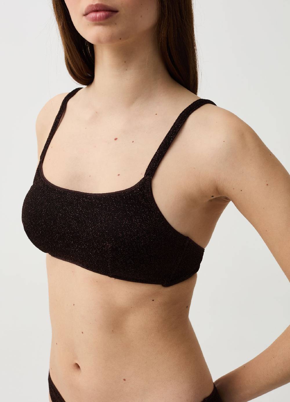 Ovs Top Bikini Bralette In Lurex