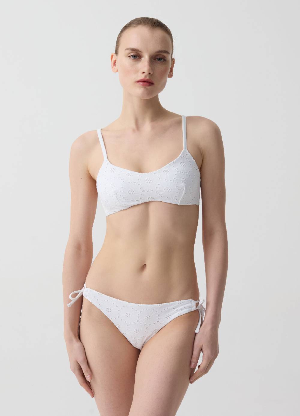 Ovs Top bikini bralette in sangallo
