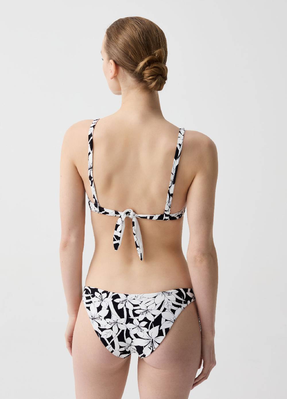 Ovs Top Bikini Floreale Scollo Halter Con Nodo