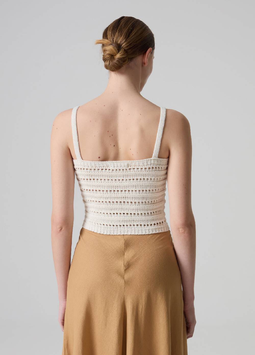 Ovs Top Canotta Tricot Con Trama A Rete