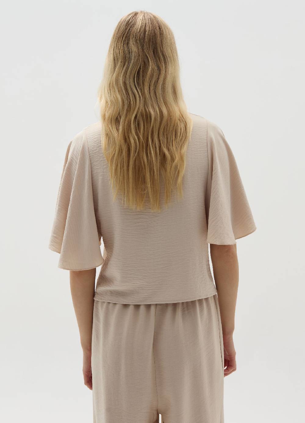 Ovs Top In Crêpe Con Maniche Ampie