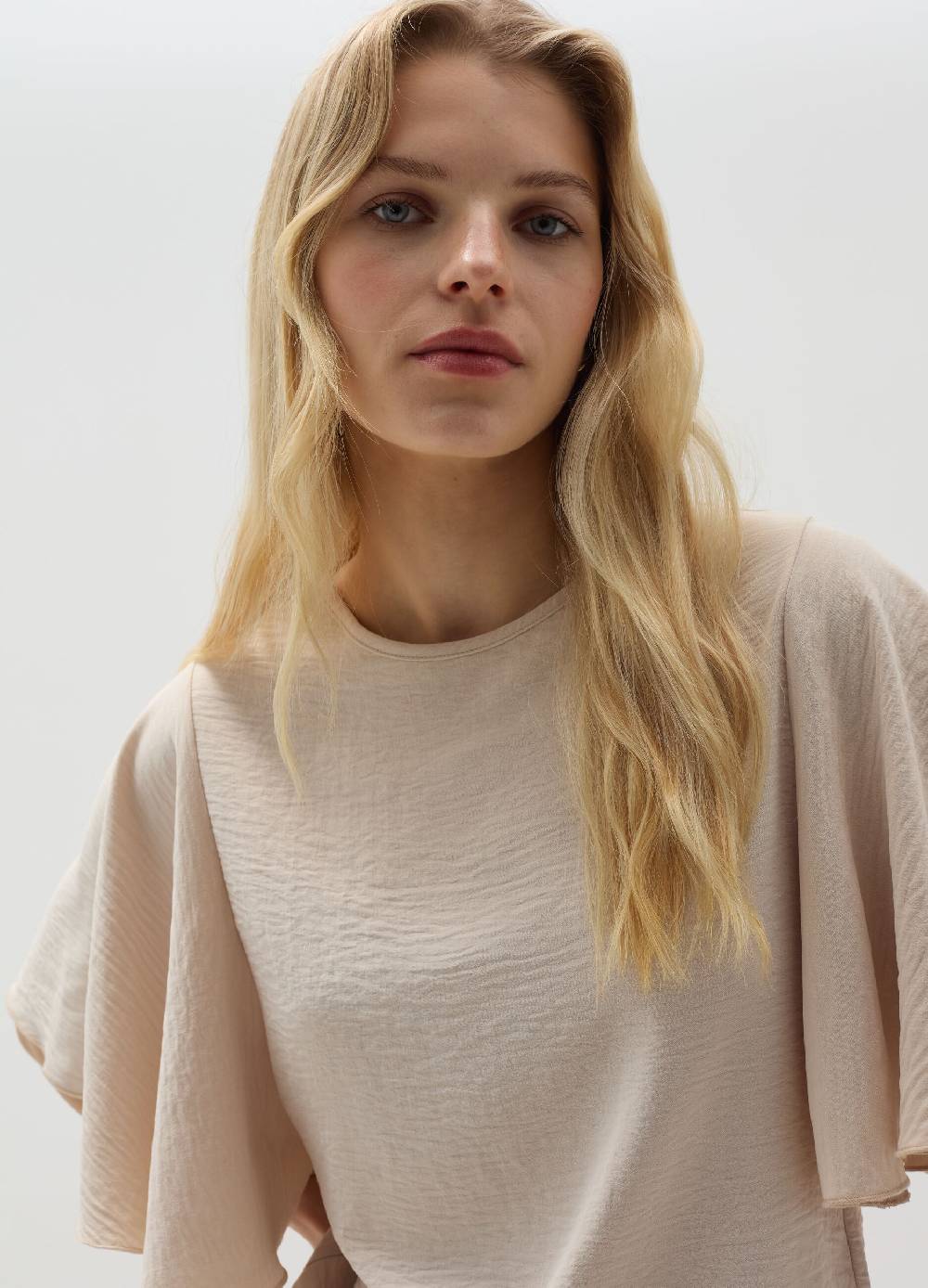 Ovs Top in crêpe con maniche ampie