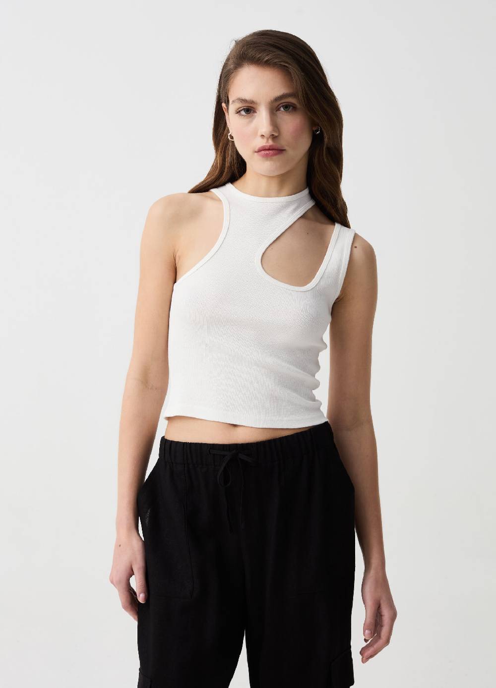 Ovs Top monospalla con dettaglio cut out