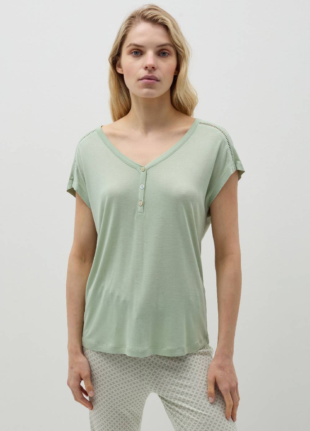 Ovs Top pigiama con dettaglio traforato