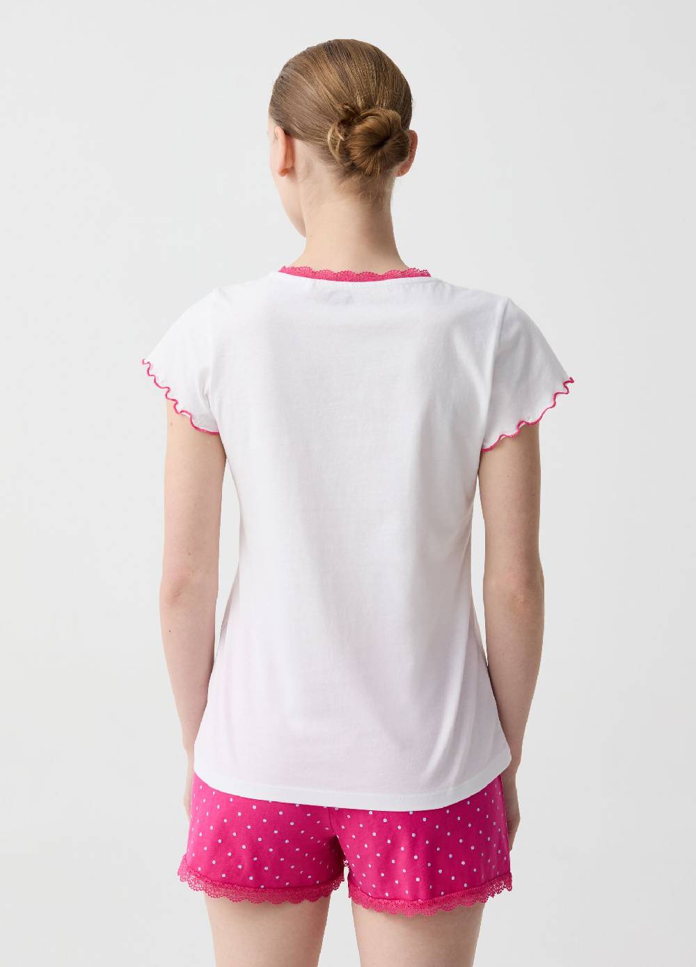 Ovs Top Pigiama Con Profili Ondulati