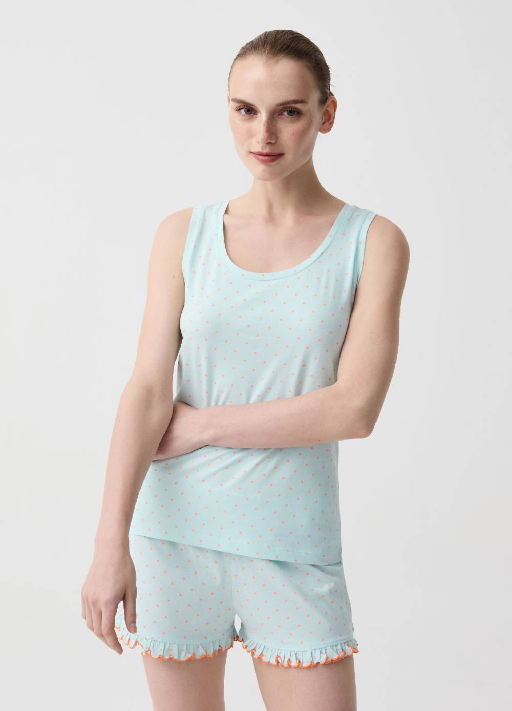 Ovs Top pigiama con stampa a pois