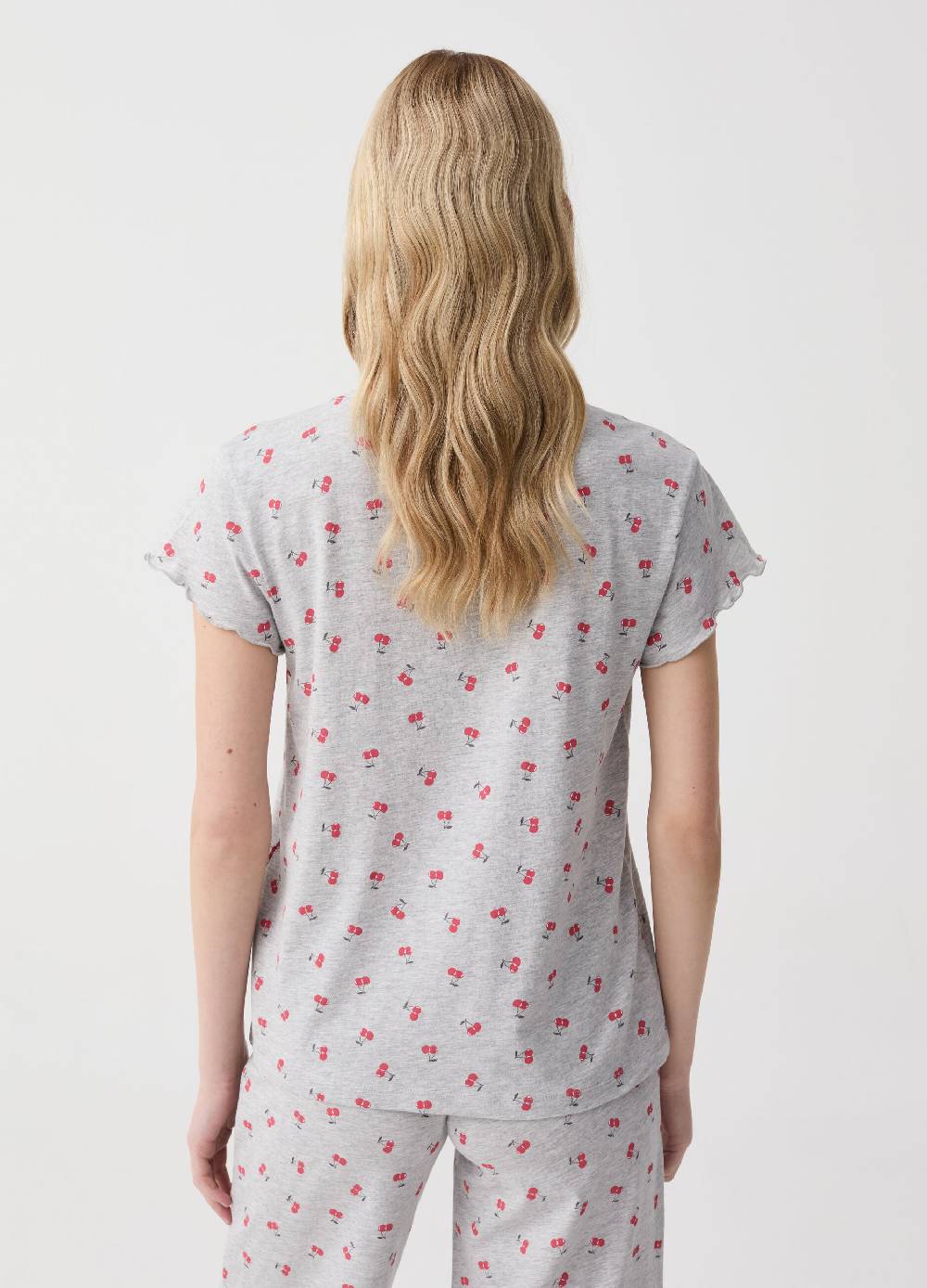 Ovs Top Pigiama Con Stampa Ciliegie