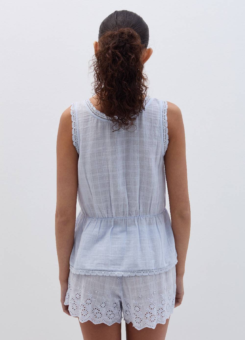 Ovs Top Pigiama Con Trama Check