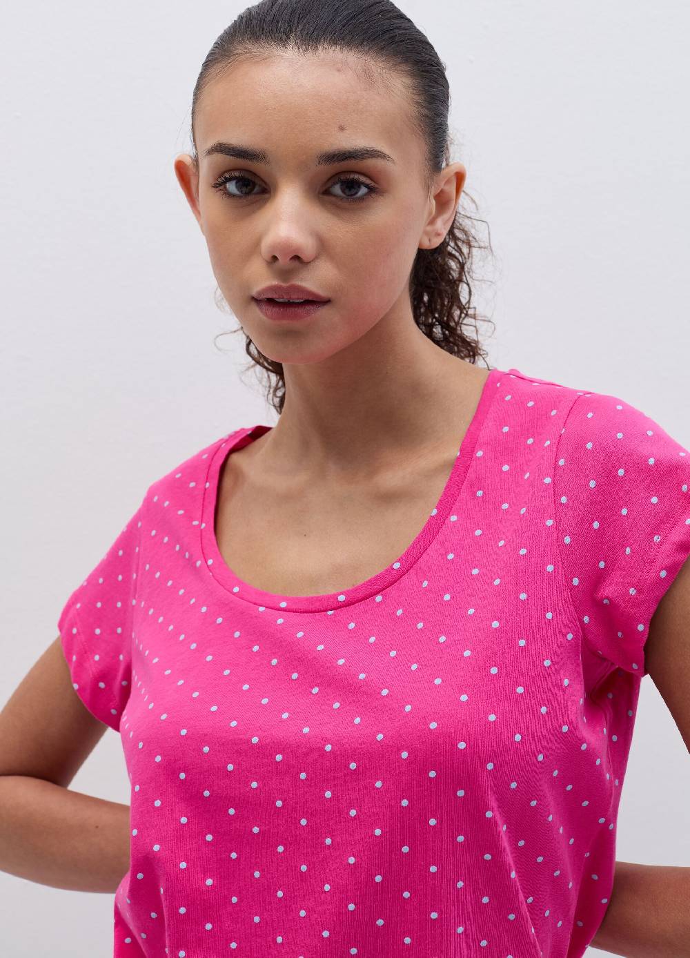 Ovs Top Pigiama In Cotone Bio A Pois