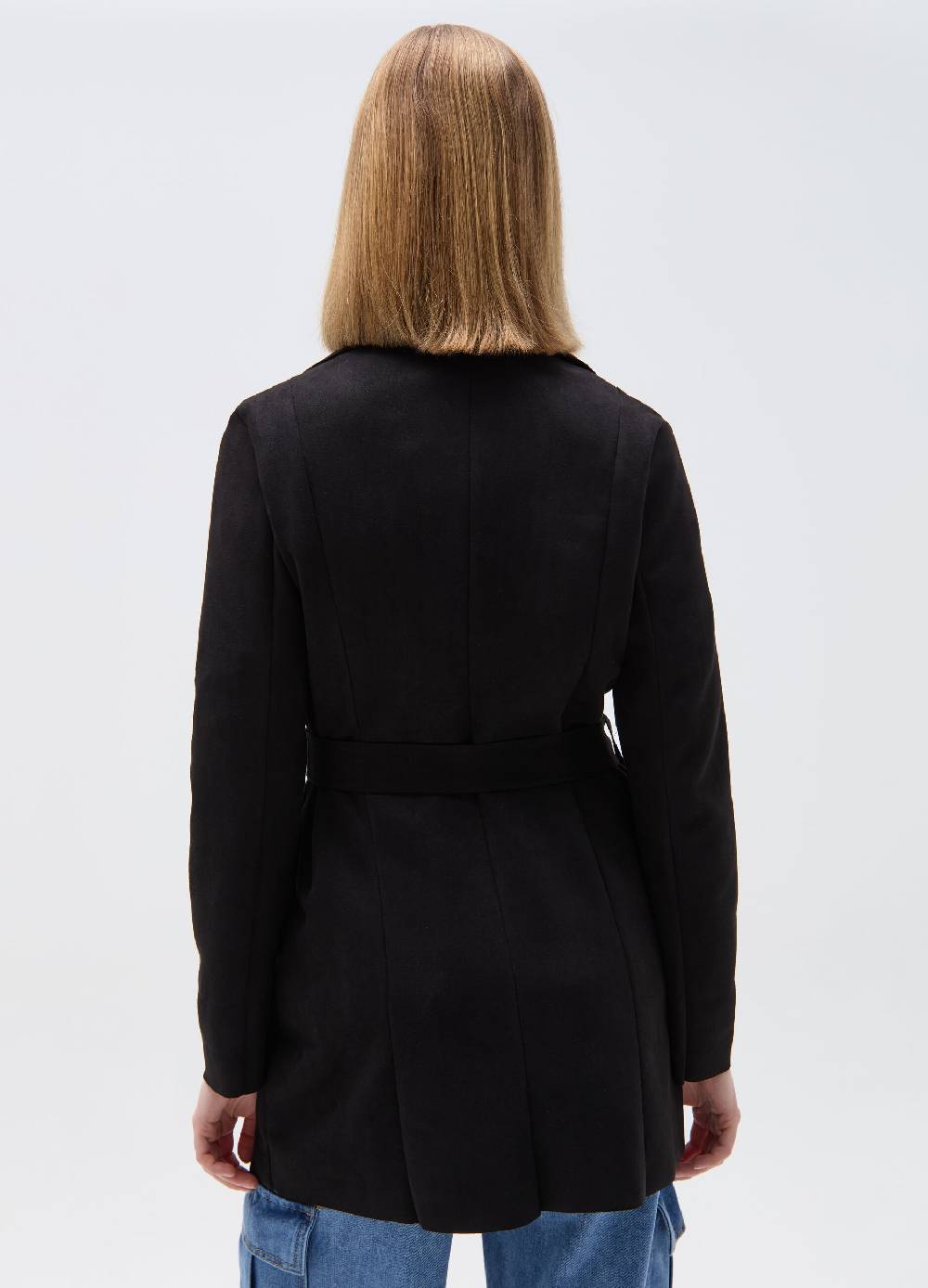 Ovs Trench Corto Doppiopetto Scamosciato