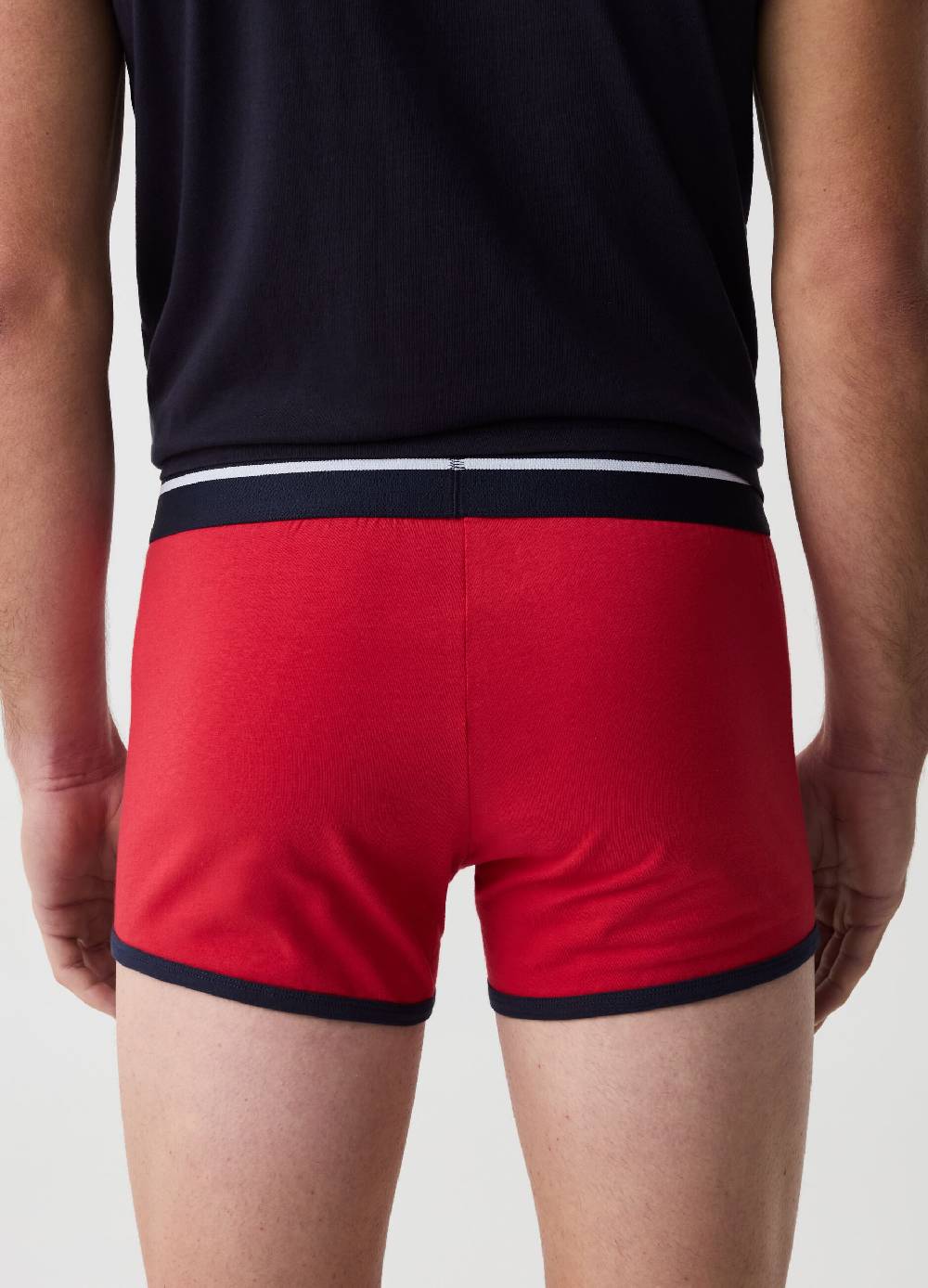 Ovs Tripack Boxer Con Piping A Contrasto