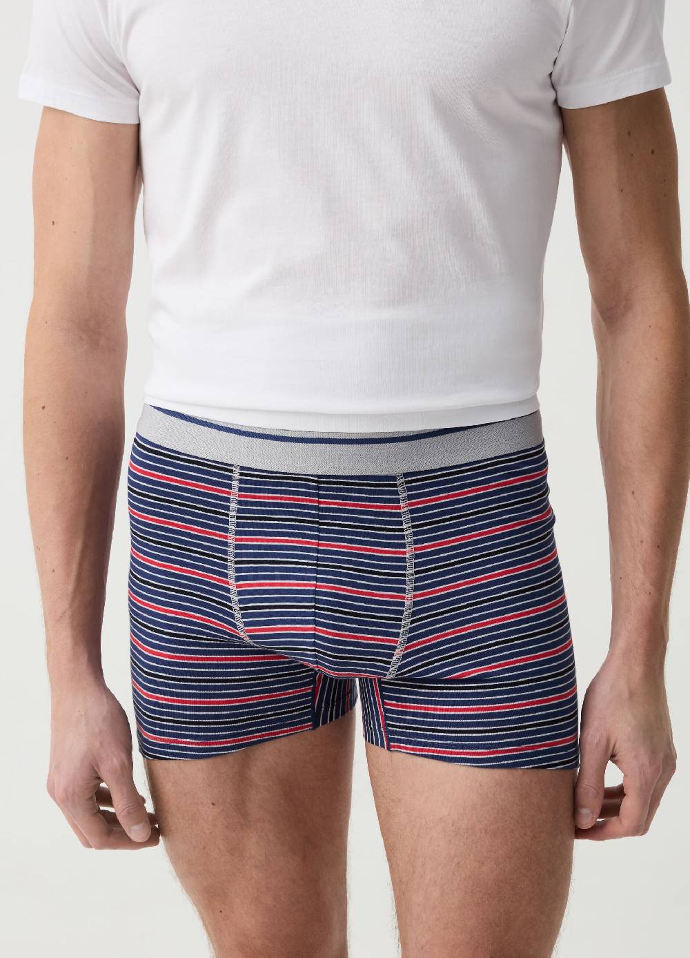 Ovs Tripack Boxer Con Profilo Rigato Fantasia