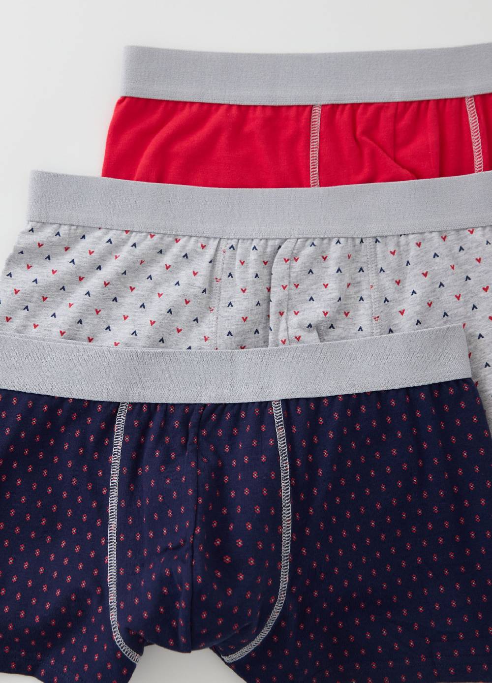 Ovs Tripack Boxer In Cotone Bio Stretch Fantasia