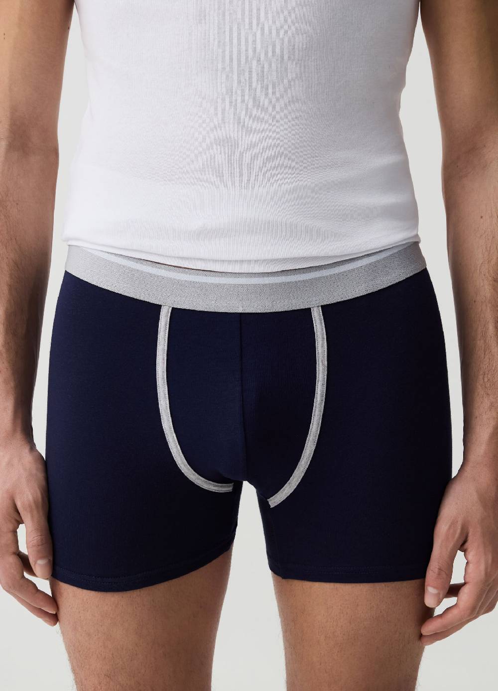 Ovs Tripack Boxer Midi Con Profilo Rigato