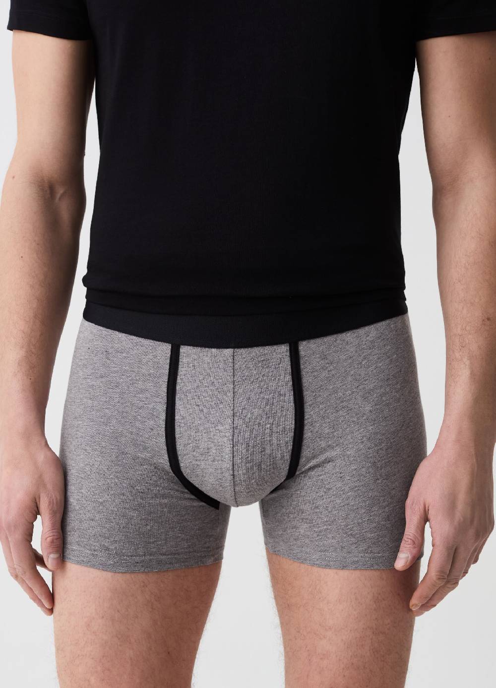 Ovs Tripack Boxer Midi In Cotone Bio Stretch