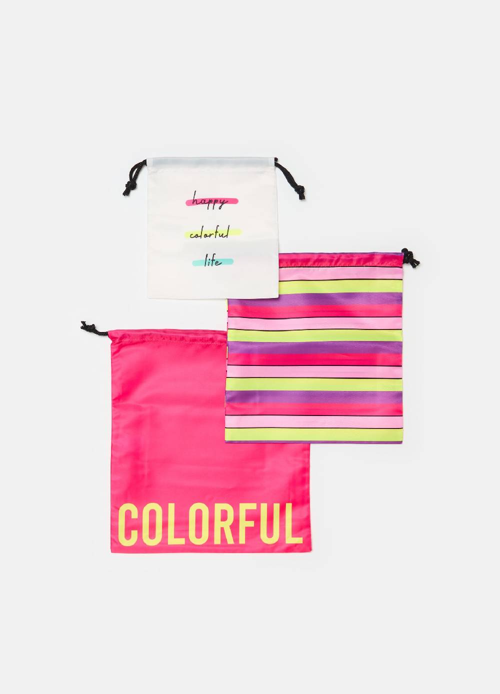 Ovs Tripack sacche portatutto con coulisse