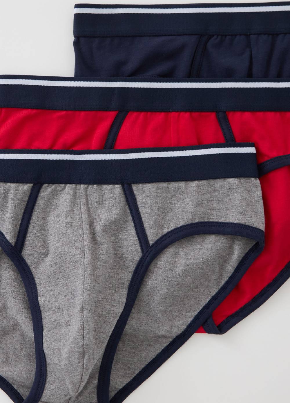 Ovs Tripack Slip Con Piping A Contrasto
