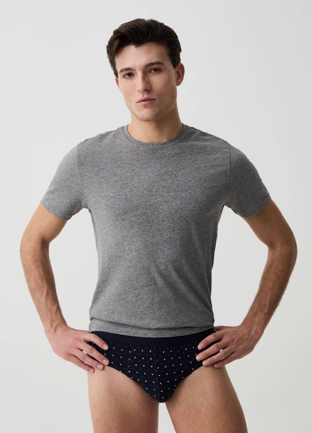 Ovs Tripack slip in cotone bio stretch fantasia